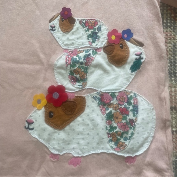 Mini Boden Girls Long Sleeve Appliqué Tshirt, size 3-4y - Picture 4 of 5